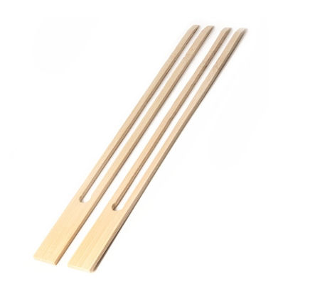 Disposable Bamboo Wooden BBQ Skewers Sticks 18cm Double Pronged