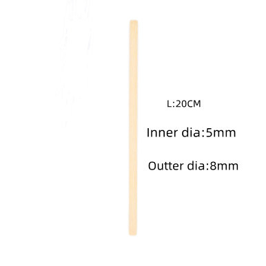 Reusable Smoothie Straws Individually Wrapped Organic Bamboo Straws 20CM